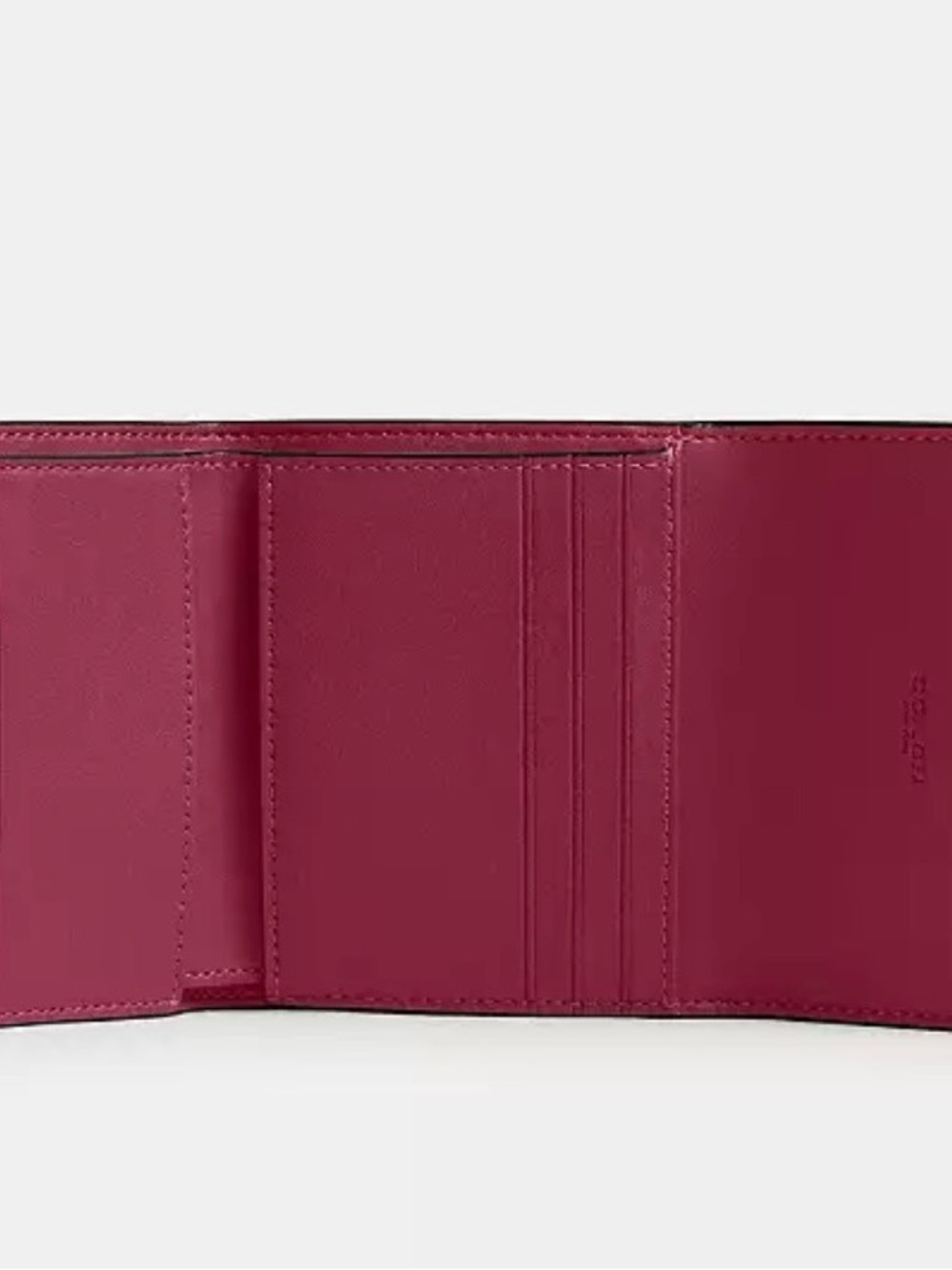 NWT Coach Chelsea 30 Dark Fuchsia Suede w matching Coach Mila Flip Wallet - Picture 6 of 7